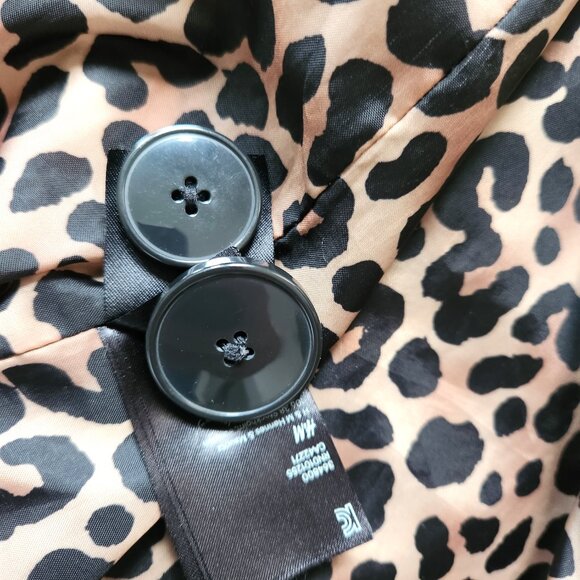 H&M Double Breasted Trench Coat - Khaki Sz 2 - Picture 7 of 8